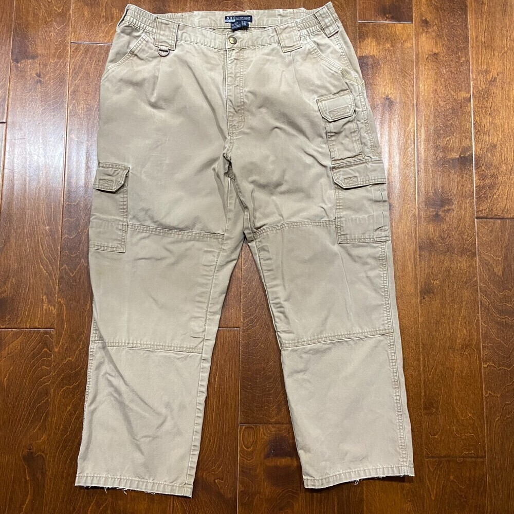 5.11 Tactical Gear Cargo Utility Workwear Outdoors Khaki Tan Pants Size 38 x 30 - Picture 2 of 8